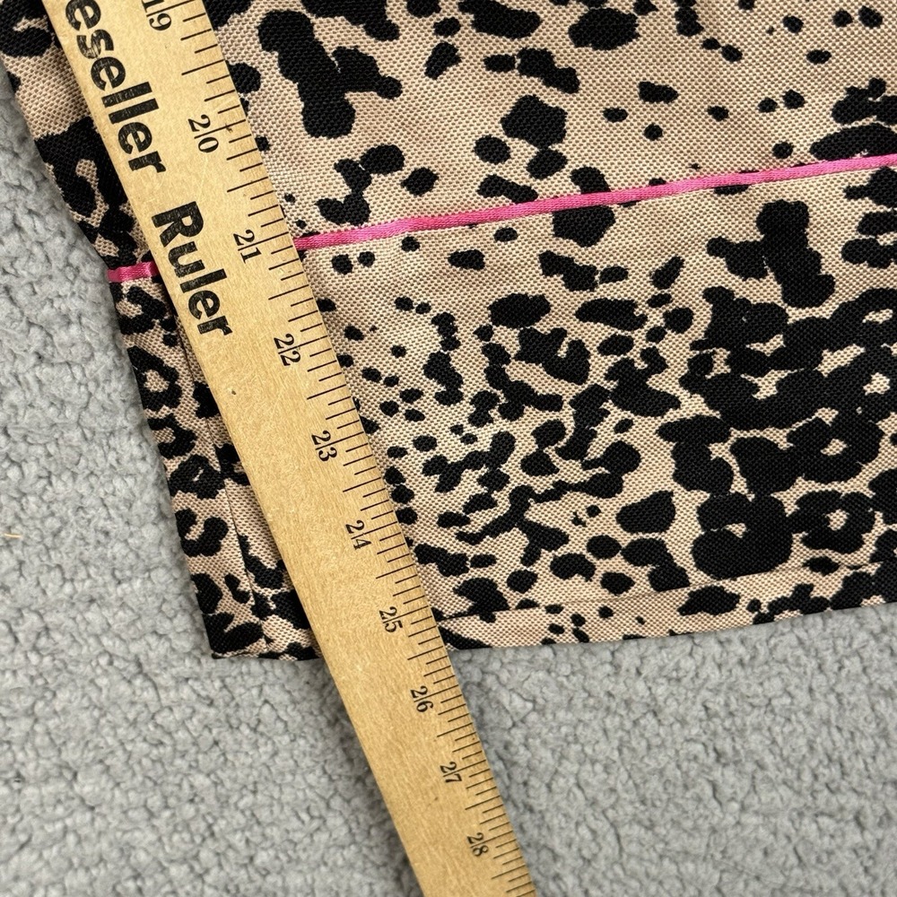 J. Crew Pants Womens 6 Leopard Print High Rise Peyton Linen Blend Wide Leg NWT - Picture 9 of 16